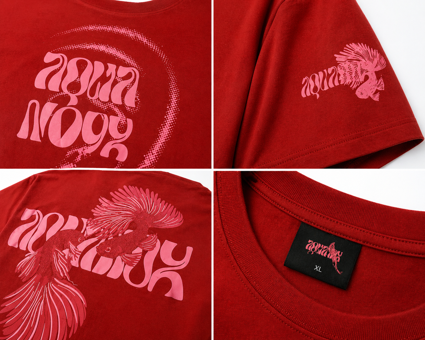 Core Drop Crimson Echo Oversized Tee