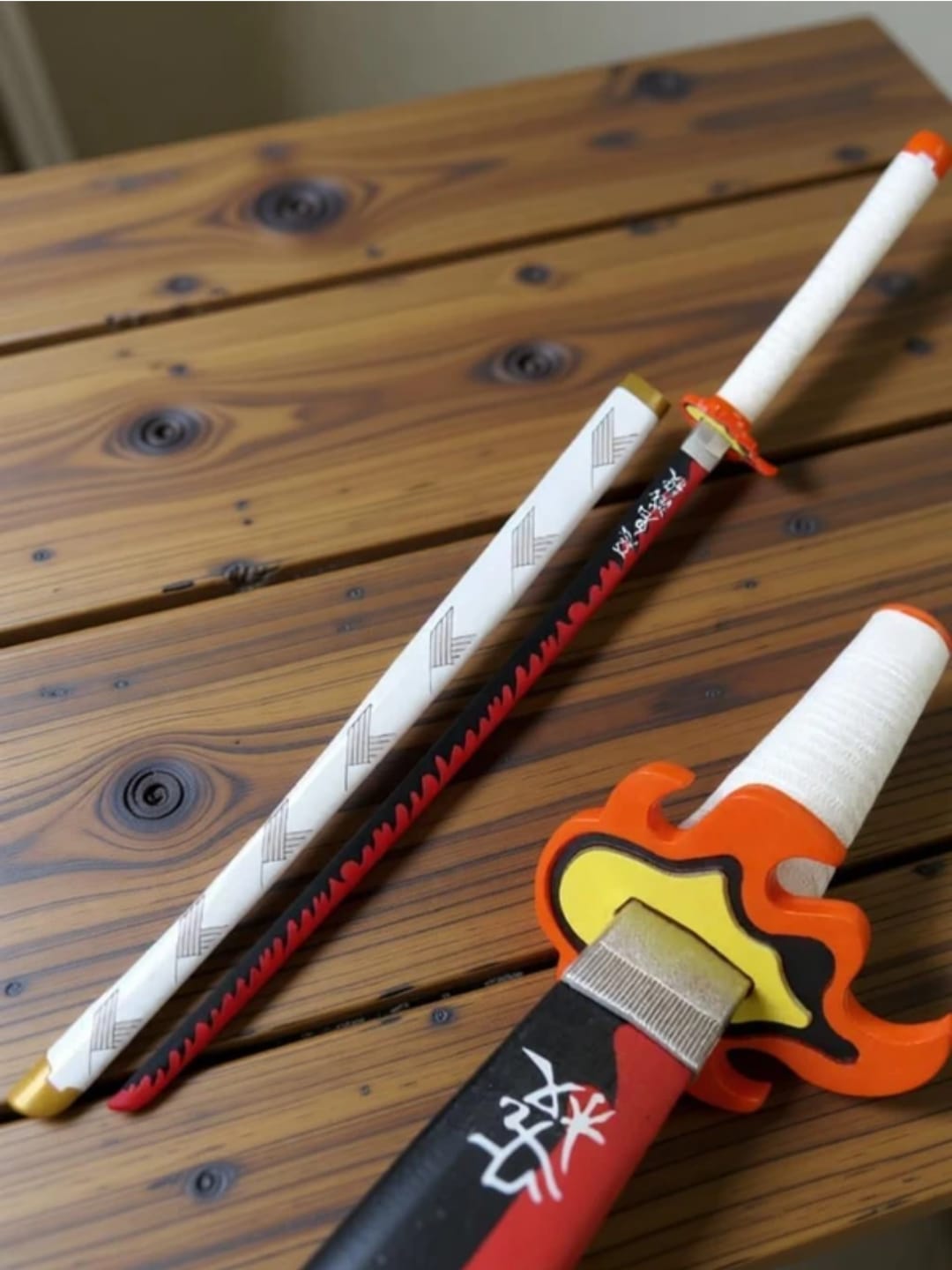 Rengoku's Katana 104 CM - Demon Slayer Flame Hashira Sword Replica (Multicolor)