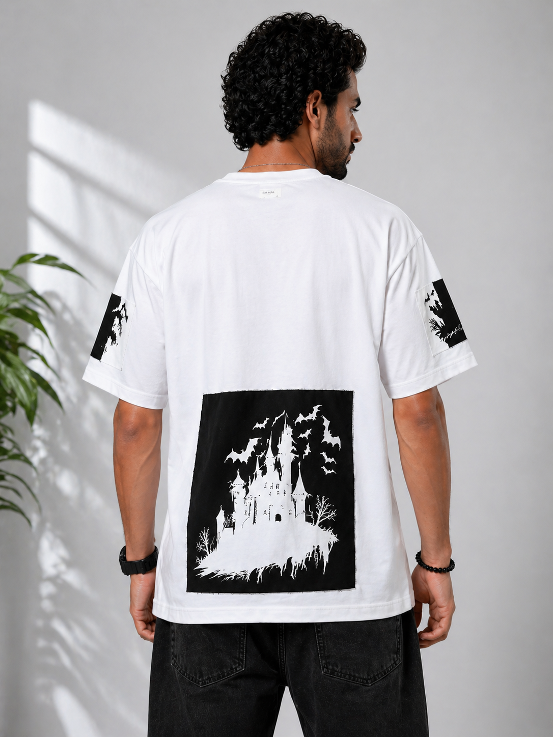 Shadow Drift Heavyweight Oversized Streetwear Tee (White colour)