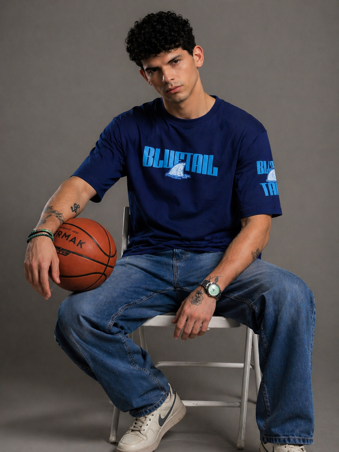 Core Drop BlueTail Oversized Streetwear Tee