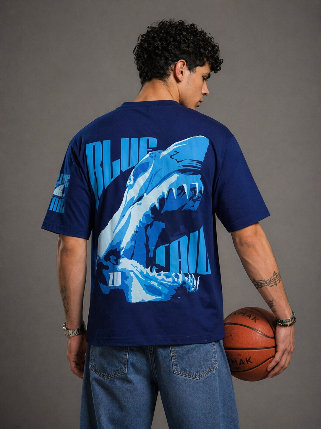 Core Drop BlueTail Oversized Streetwear Tee