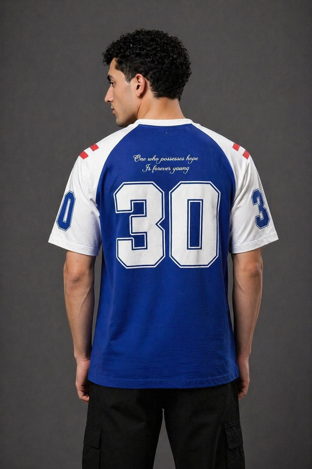 Core Drop Royal Varsity Oversized Tee