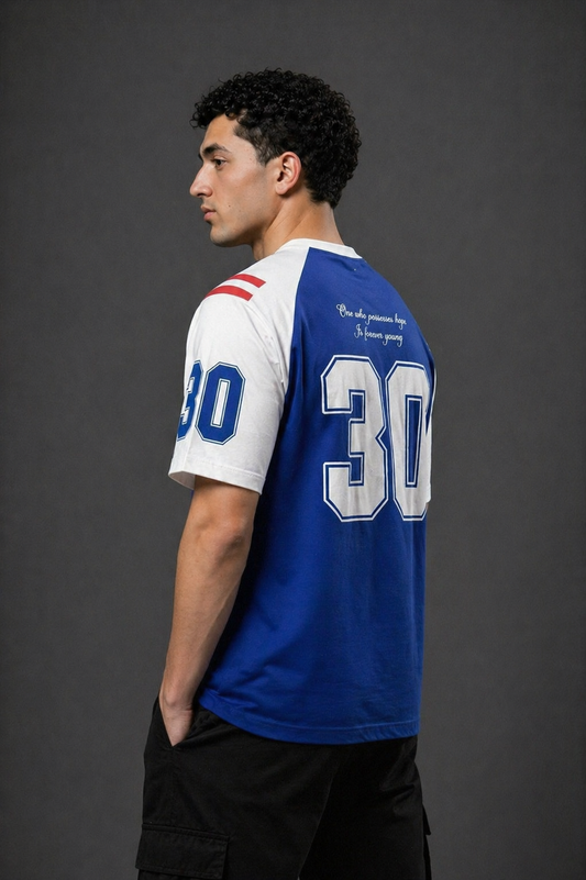 Core Drop Royal Varsity Oversized Tee