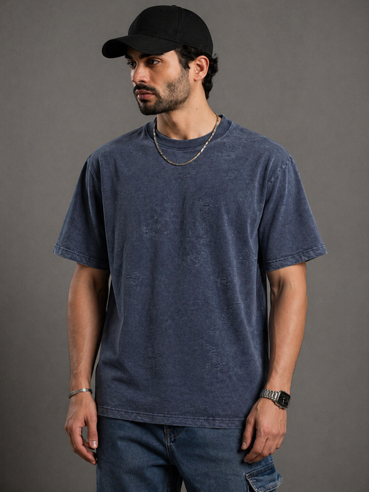 Core Drop Midnight Static Oversized Tee