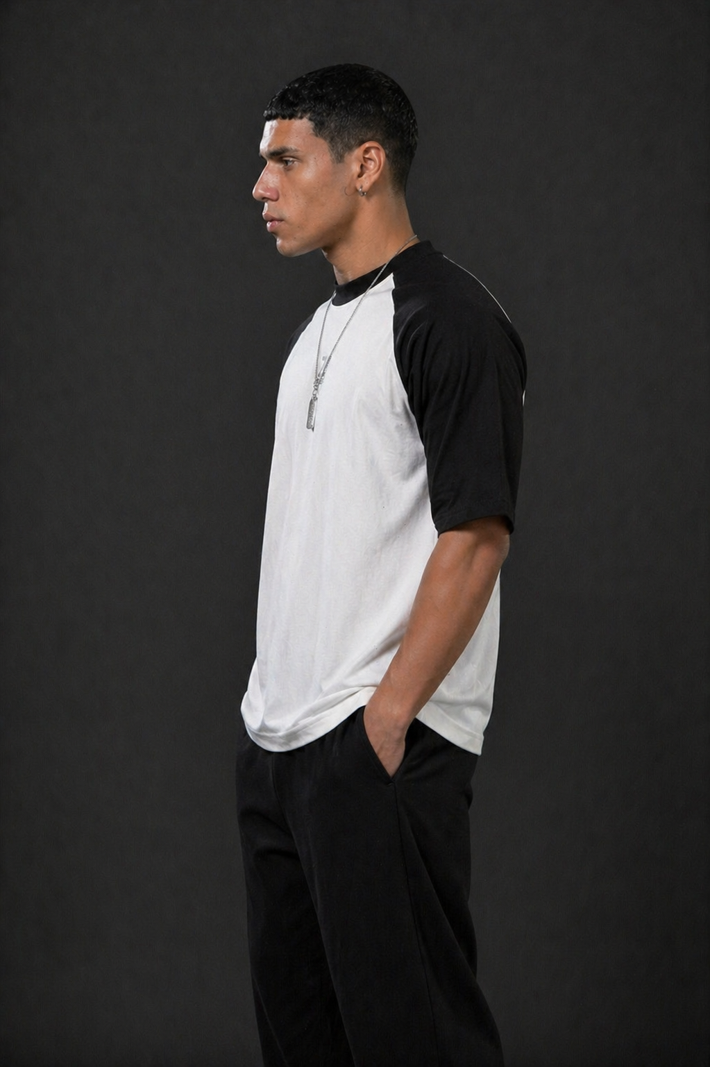 Core Drop Midnight Contrast Raglan Tee