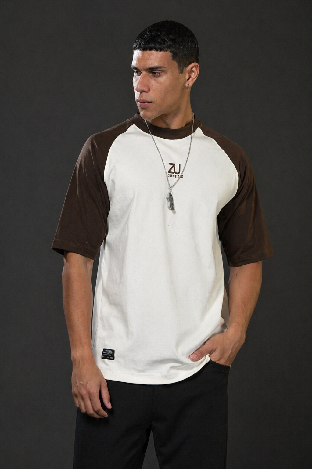 Core Drop Mocha Shadow Raglan Tee