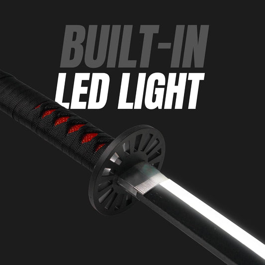 Demon Slayer Tanjiro Kamado Neon LED Katana – 100cm Life-Size Light-Up Anime Sword for Cosplay, Display & Training | Elegant Gift for Fans, Kids, Teens & Collectors